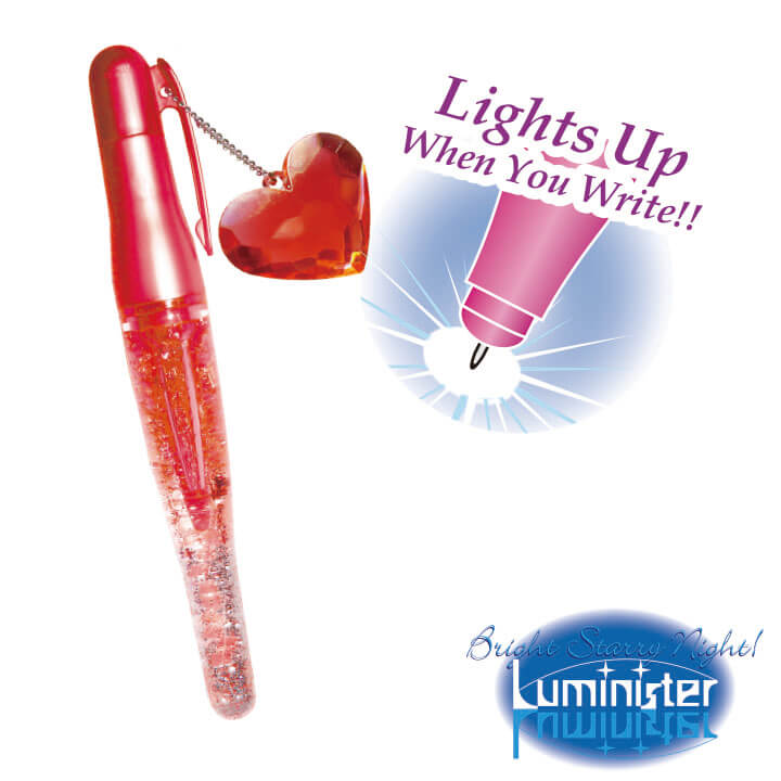 Luminister Pen with Big Heart Pendant F1313-1OPTS