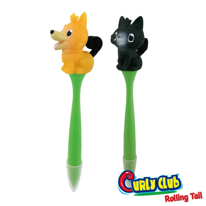 Curly Club Rolling Tail Pen Animal Series F2034-16FFP