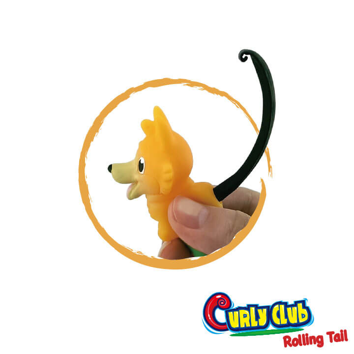 Curly Club Rolling Tail Pen Animal Series F2034-16FFP