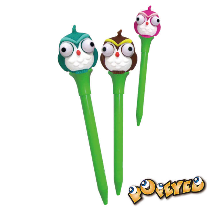 Mini Popeyed Retractable Pen Owl Series F2062-1ZOWD