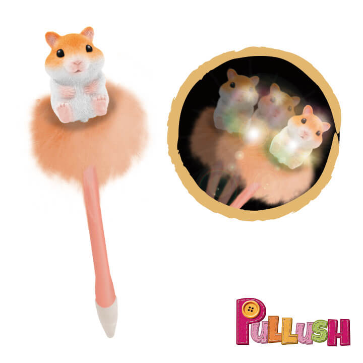 Pullush Hamster Feather Pen F2077-17HAP