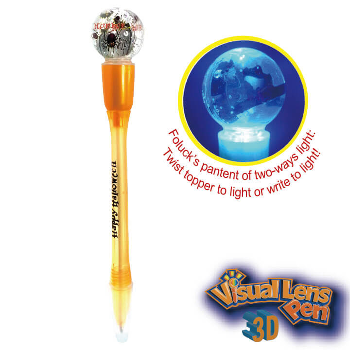 3D Visual Lens Pen Happy Halloween F2087-1PHWD