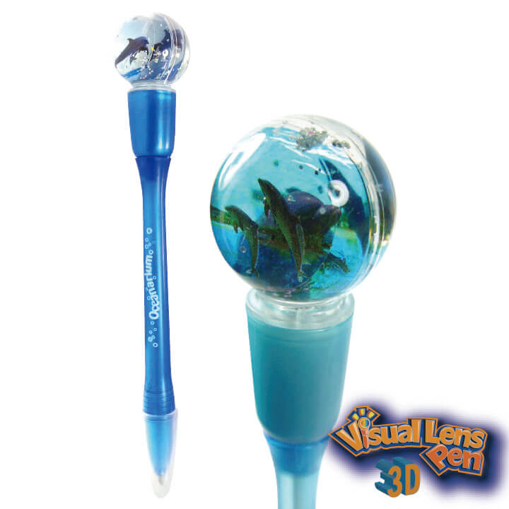 3D Visual Lens Pen Dolphin F2087-1PJJD