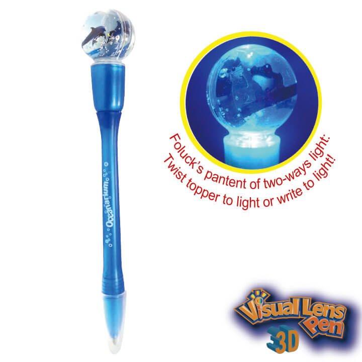 3D Visual Lens Pen Dolphin F2087-1PJJD