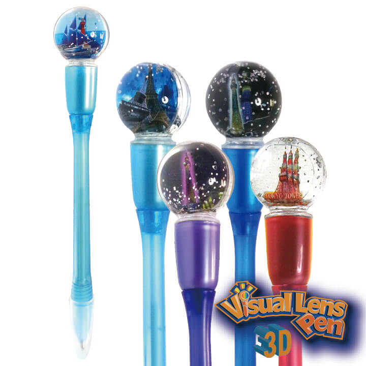 3D Visual Lens Pen Scenic Spots F2087-1PKKD