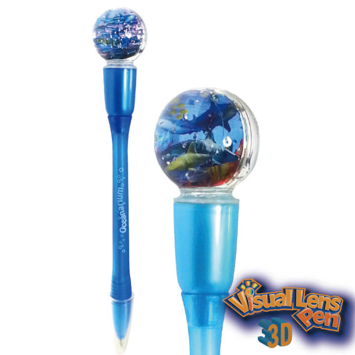 3D Visual Lens Pen Shark F2087-1PLLD