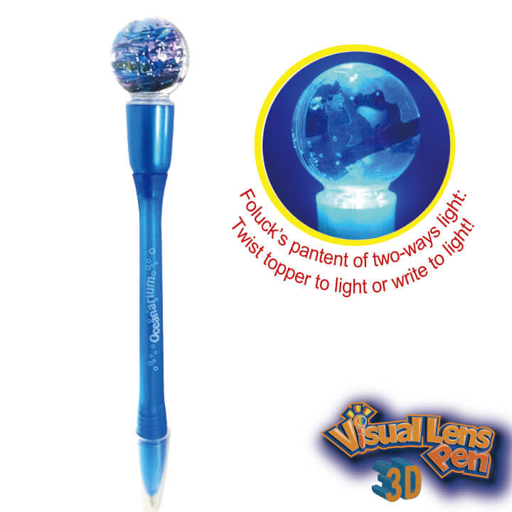 3D Visual Lens Pen Shark F2087-1PLLD