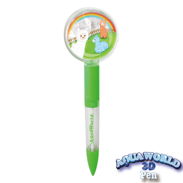 Aqua World 3D Light up Liquid Pen Llama Series F2104-17ALD-A