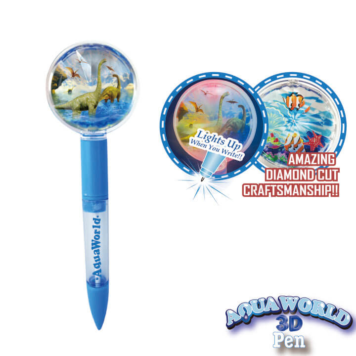 Aqua World 3D Light up Liquid Pen Dinosaur Series F2104-17DID-A