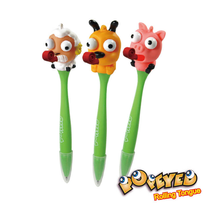 Popeyed Rolling Tongue Pen Animal Series I F2109-16POP