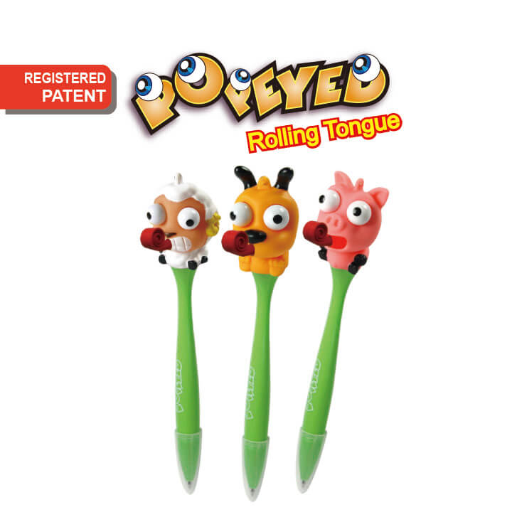 Popeyed Rolling Tongue Pen Animal Series I F2109-16POP
