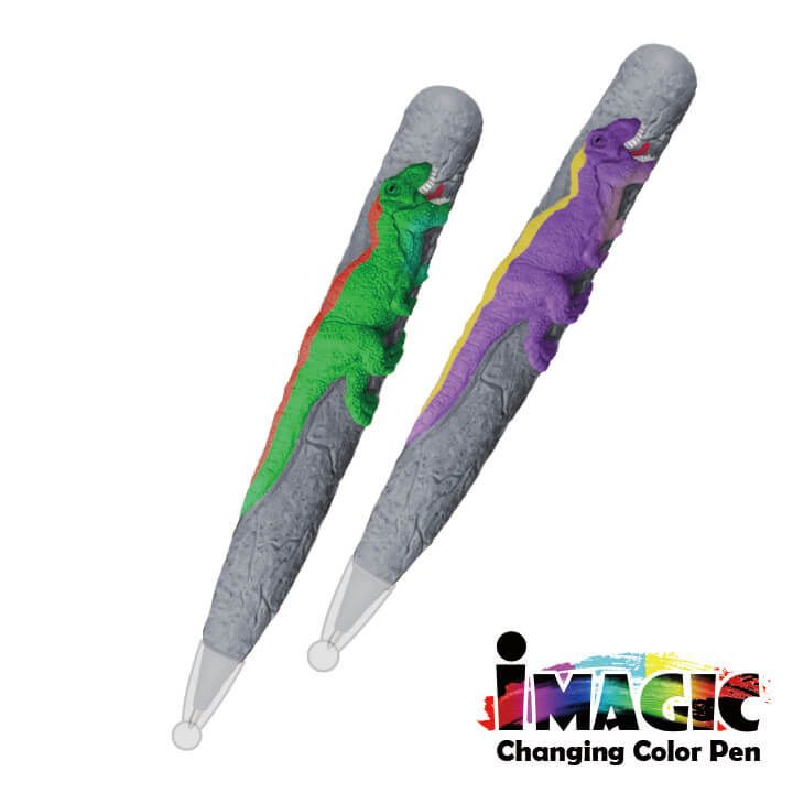 iMAGIC Changing Color Pen Dinosaur Series Dinosaur Pen F2113-19TRP