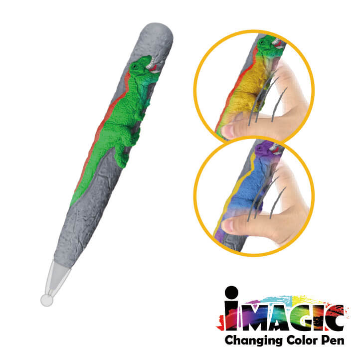 iMAGIC Changing Color Pen Dinosaur Series Dinosaur Pen F2113-19TRP