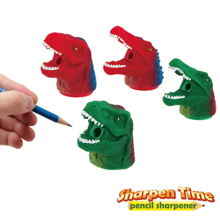 12 Pieces Stationery Fun Express Dinosaur Pencil SHARPENERS 