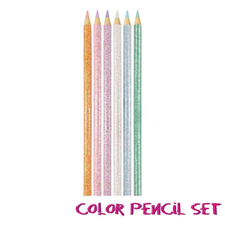 Glitter Color Pencil Set F3135-1RBED