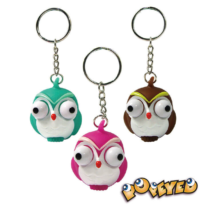 Mini Popeyed Keychain Owl Series F4062-17OWD