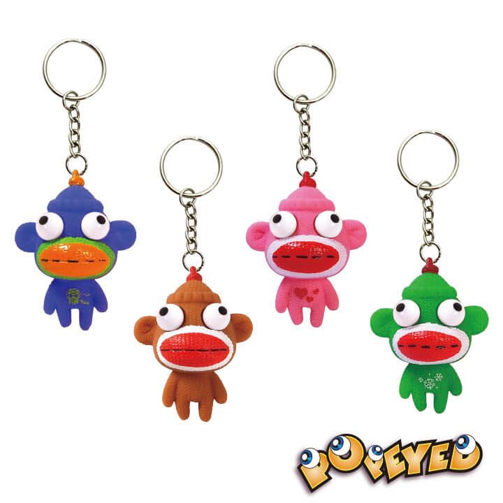 Mini Popeyed Keychain Sock Monkey Series F4062-17SMD