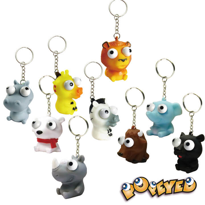 Popeyed Keychain Wild Animal Series F4062-17WWD