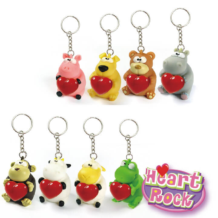 Heart Rock Keychain Animal Series F4088-1700D