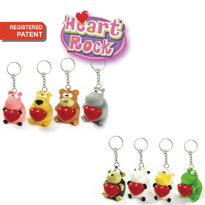 Heart Rock Keychain Animal Series F4088-1700D