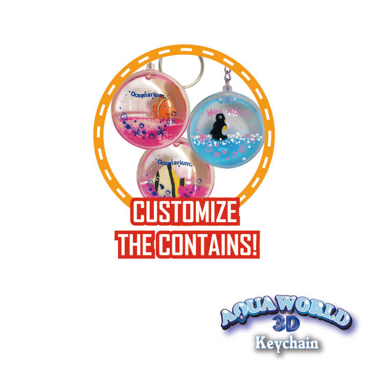 Aqua World 3D Keychain Flamingo Series F4104-1NRCD