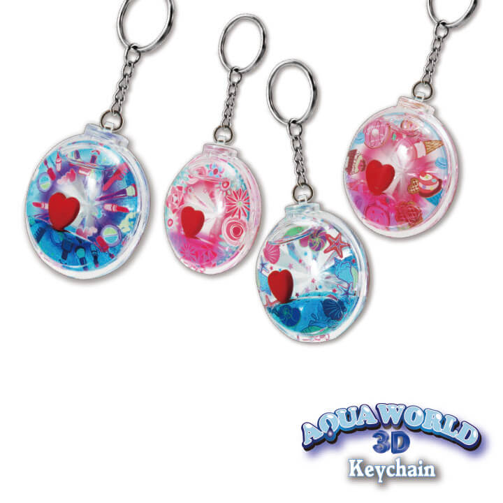 Aqua World Keychain Diamond Sweetie Series Heart Keychain F4104-1NFSD