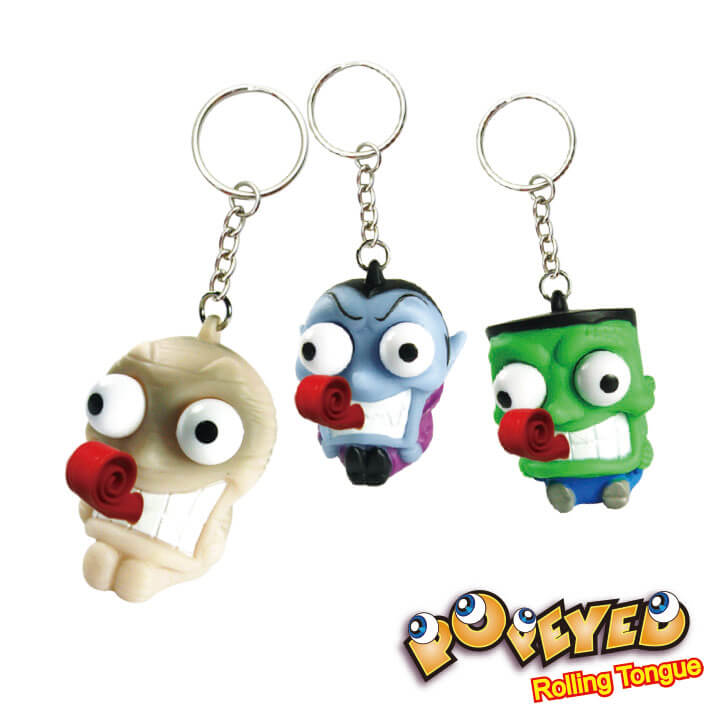 Popeyed Rolling Tongue Keychain Horror Series F4109-17HHD