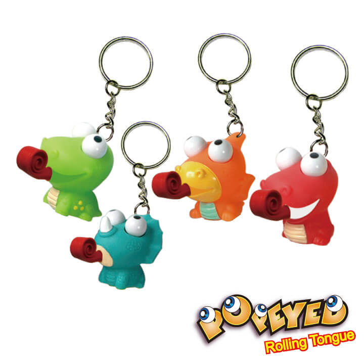 Popeyed Rolling Tongue Keychain Dinosaur Series F4109-1XDAD