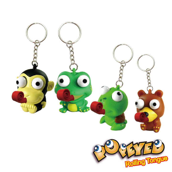 Popeyed Rolling Tongue Keychain Animal Series II F4109-1XGGD