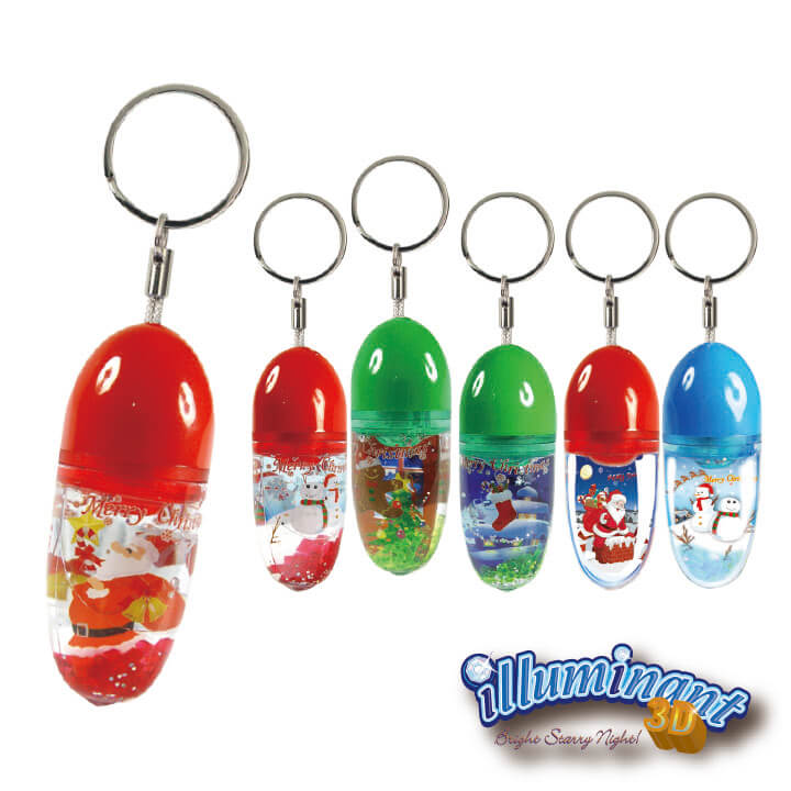 illuminant 3D Keychain Merry Christmas Series Christmas Keychain F4313-12CCD