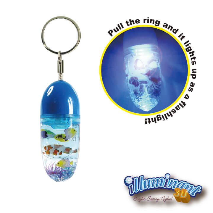 illuminant 3D Keychain Ocean Cutie Series Zoo Souvenir Design F4313-12FFD