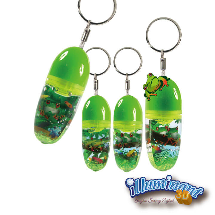 illuminant 3D Keychain Frog Series Keychain Design F4313-12QQD