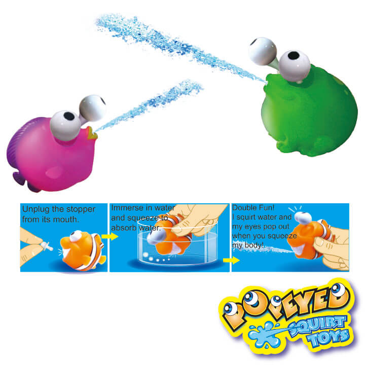 Popeyed Squirt Toys Fish Series F5062-1SBCD