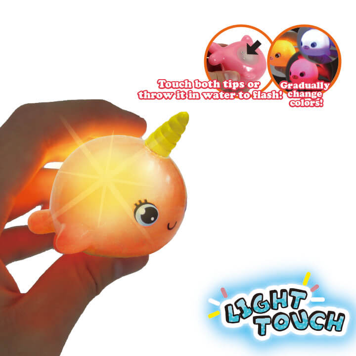 Light Touch Flash Bath Toy Narwhal Series F5127-1FNAD
