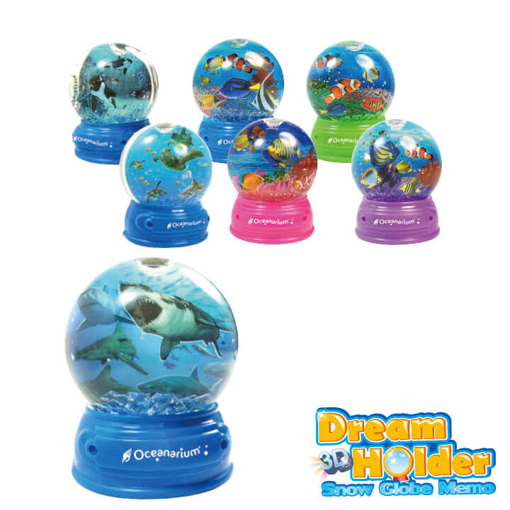 3D Dream Holder Snow Globe Memo Ocean Series F6106-11BBB