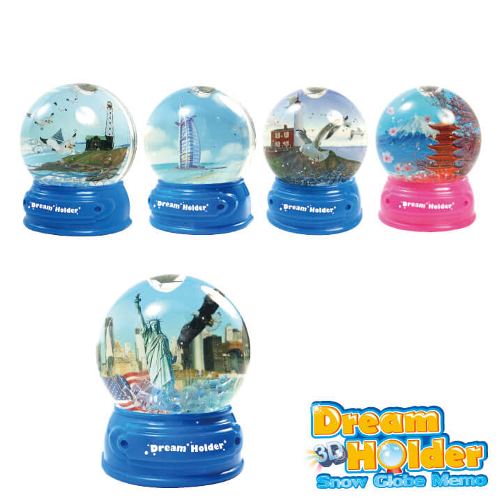 3D Dream Holder Snow Globe Memo Scenery Series F6106-11CCB