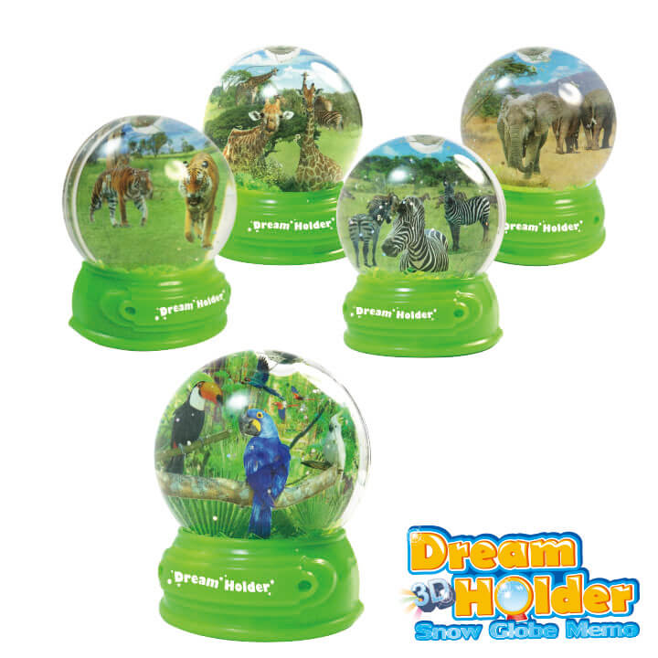 3D Dream Holder Snow Globe Memo Wildlife Series F6106-11EEB