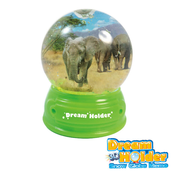 3D Dream Holder Snow Globe Memo Wildlife Series F6106-11EEB
