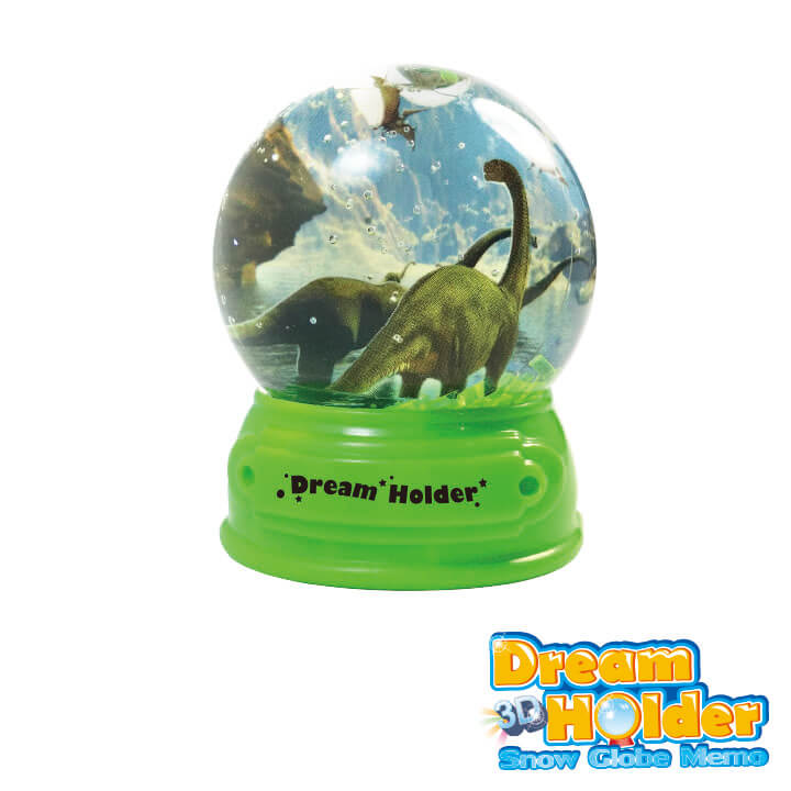 3D Dream Holder Snow Globe Memo Dinosaur Series F6106-11FFB