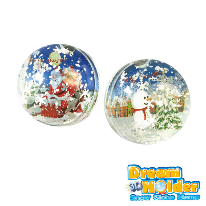 3D Dream Holder Water Globe Memo Christmas Series F6106-18AAD