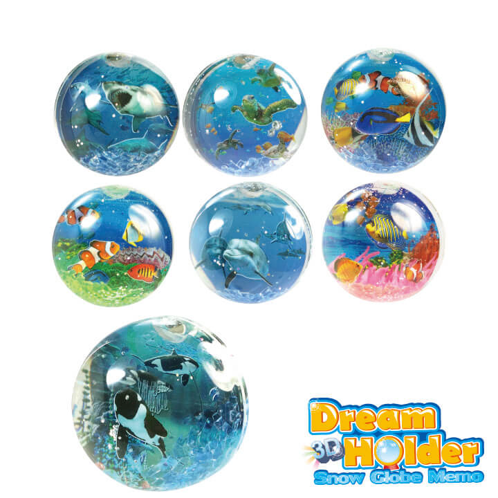 3D Dream Holder Water Globe Memo Ocean Series F6106-18BBD