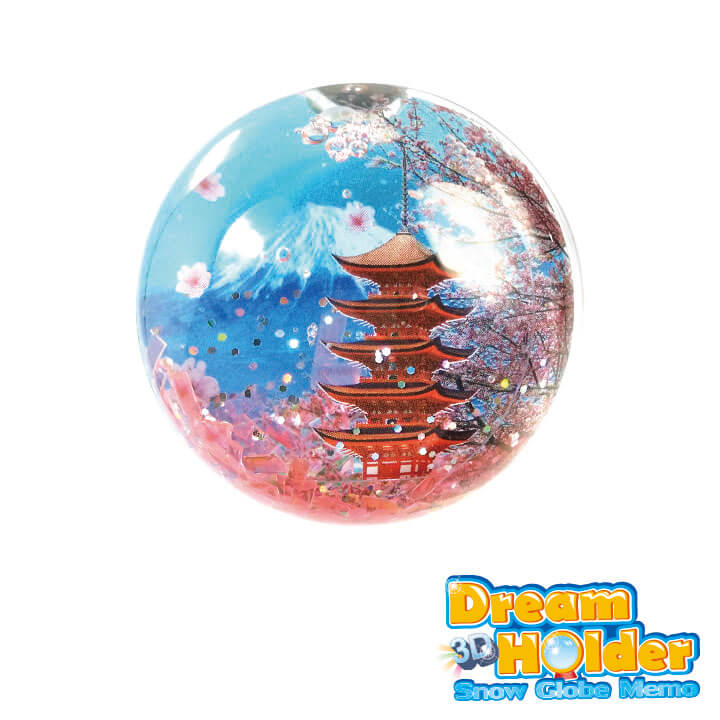 3D Dream Holder Water Globe Memo Scenery Series F6106-18CCD