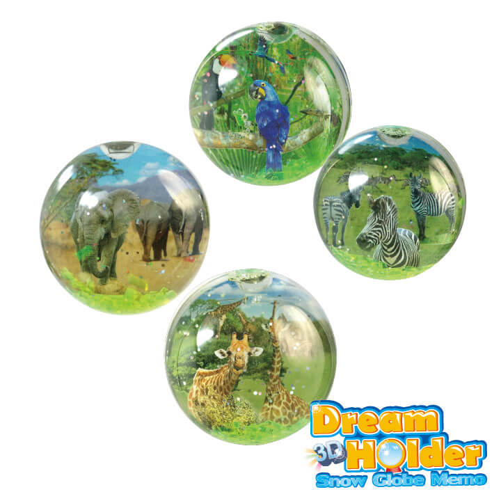 3D Dream Holder Water Globe Memo Wildlife Series F6106-18EED