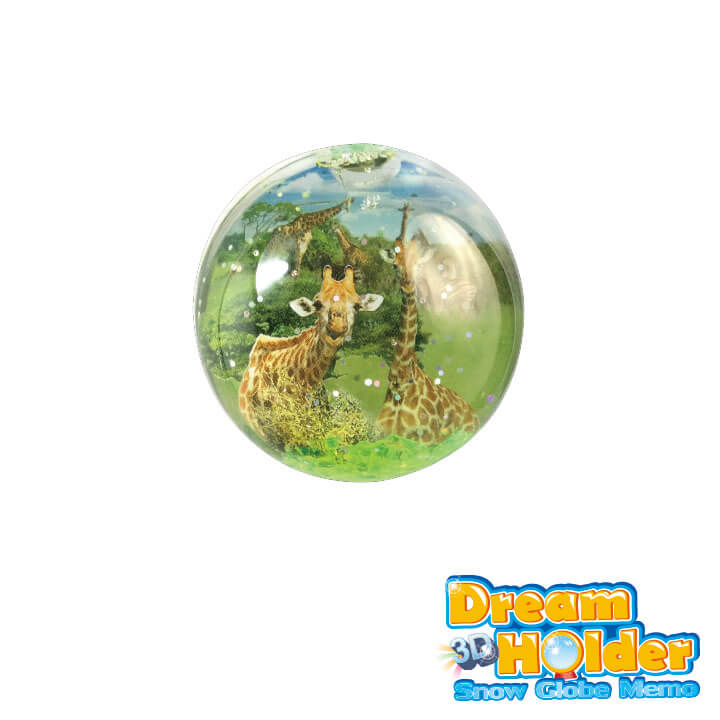 3D Dream Holder Water Globe Memo Wildlife Series F6106-18EED