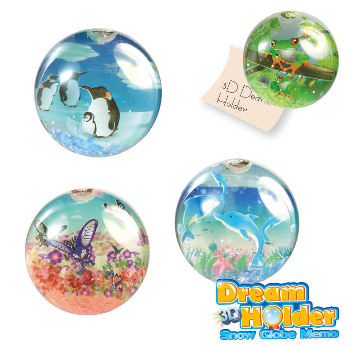 3D Dream Holder Water Globe Memo Cutie Series F6106-18GGD