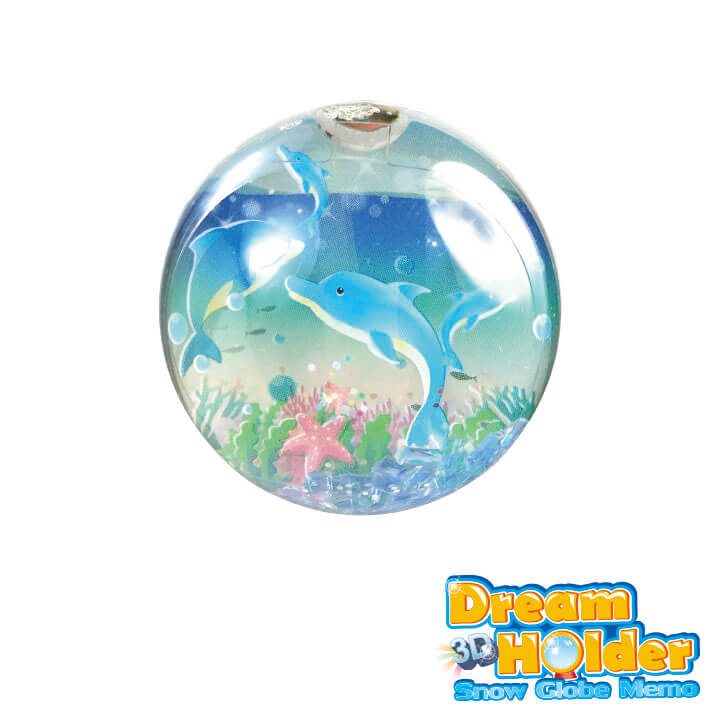 3D Dream Holder Water Globe Memo Cutie Series F6106-18GGD