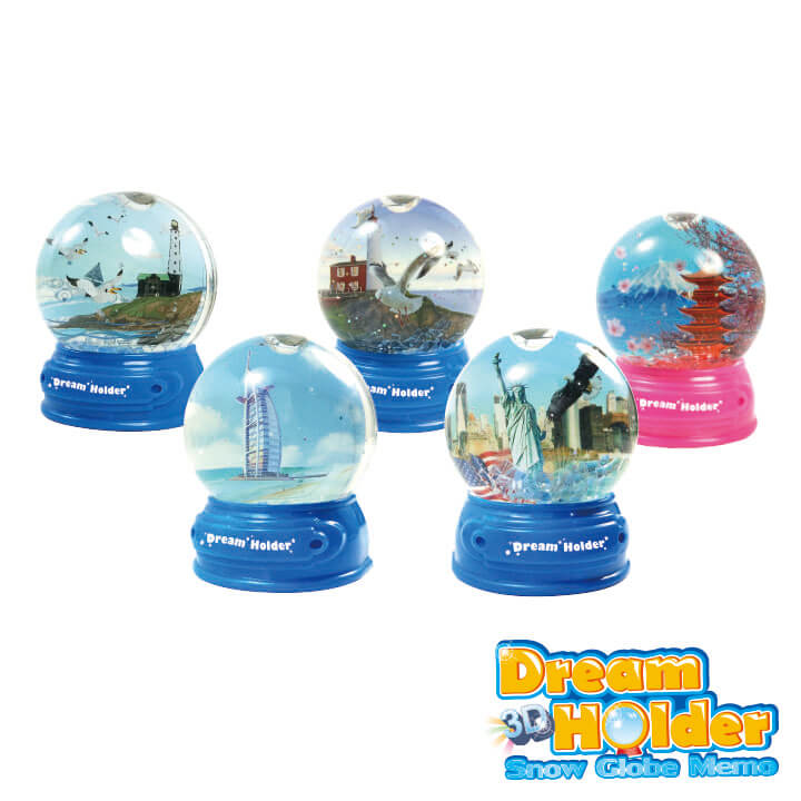 3D Dream Holder-Light up Snow Globe Memo Scenery Series F6106-19CCD