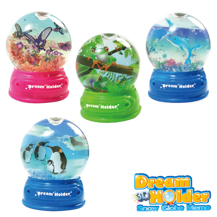 3D Dream Holder Snow Globe Memo Cutie Series F6106-19GGB