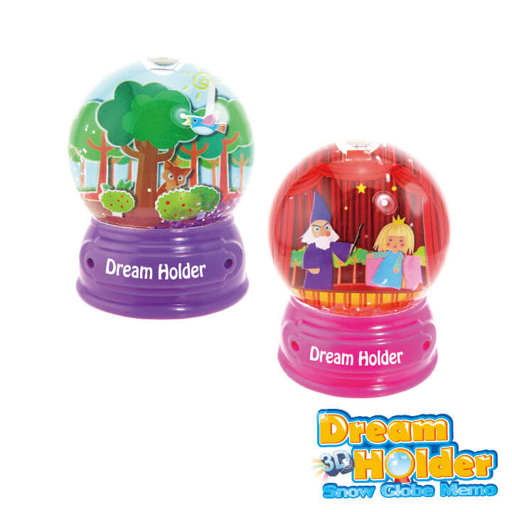 3D Dream Holder-Light Up Snow Globe Memo Fairy Tale Series F6106-19STP