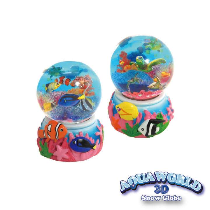 Aqua World 3D Snow Globe Ocean Series F6107-19DID-A